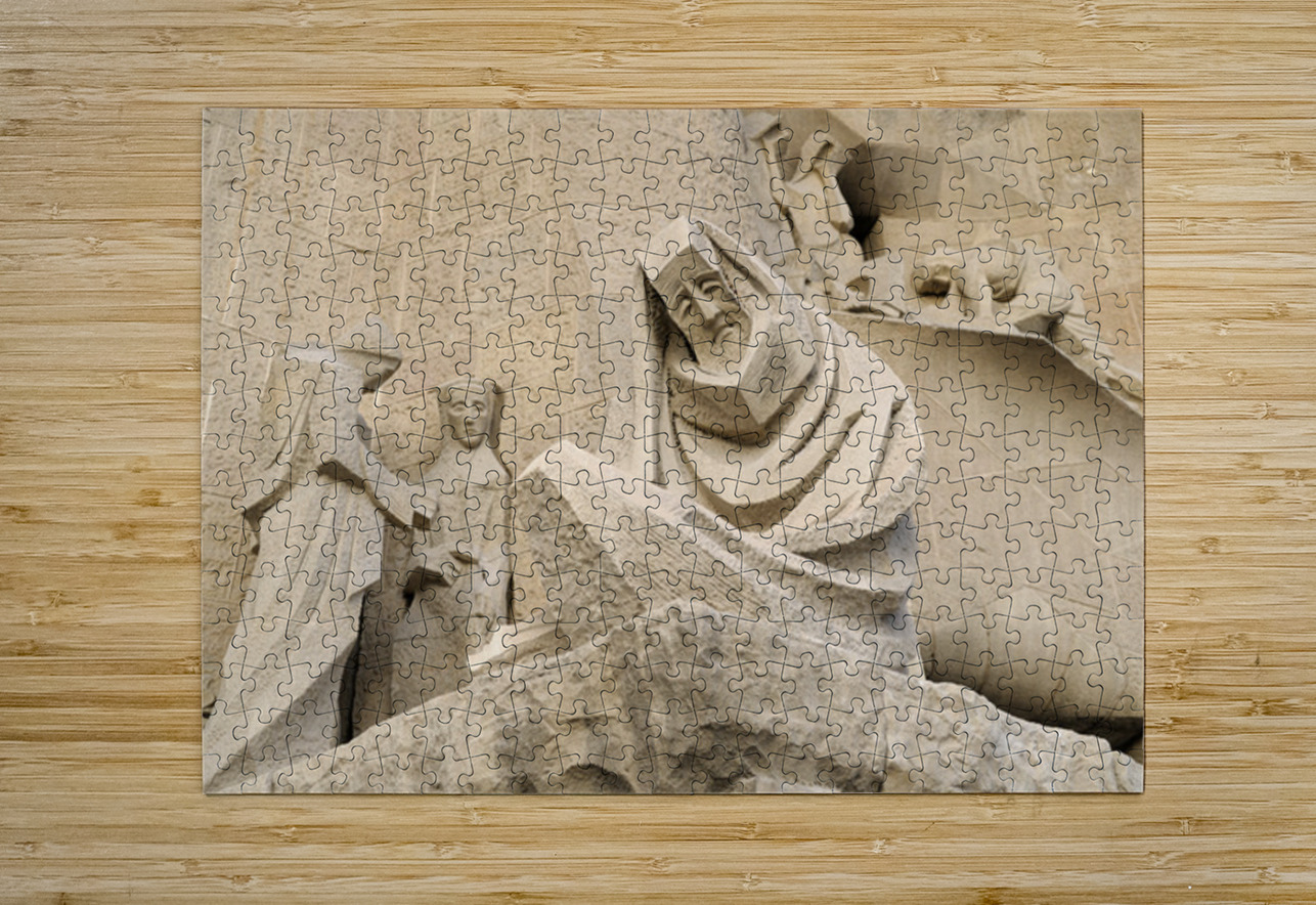 Passion Façade La Sagrada Família Temple Expiatori de la Sagrada Família Barcelona Spain Kevin Oke Puzzle printing