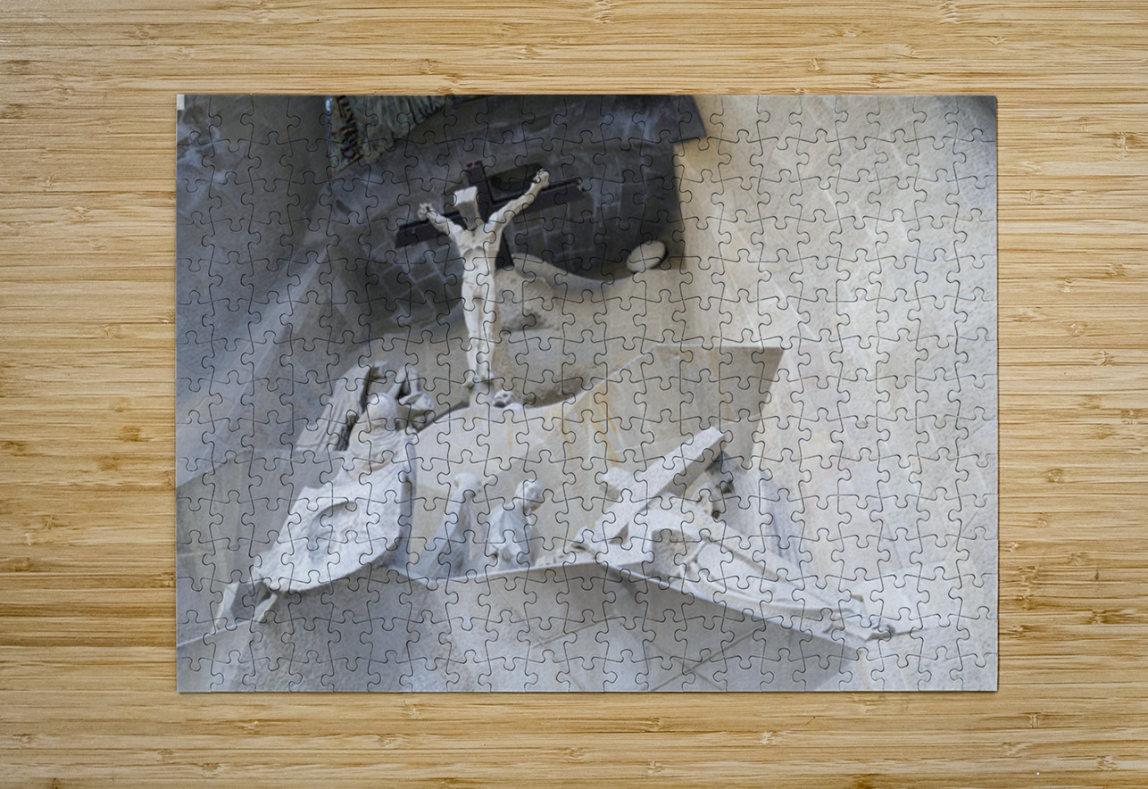 Passion Façade La Sagrada Família Temple Expiatori de la Sagrada Família Barcelona Spain Kevin Oke Puzzle printing