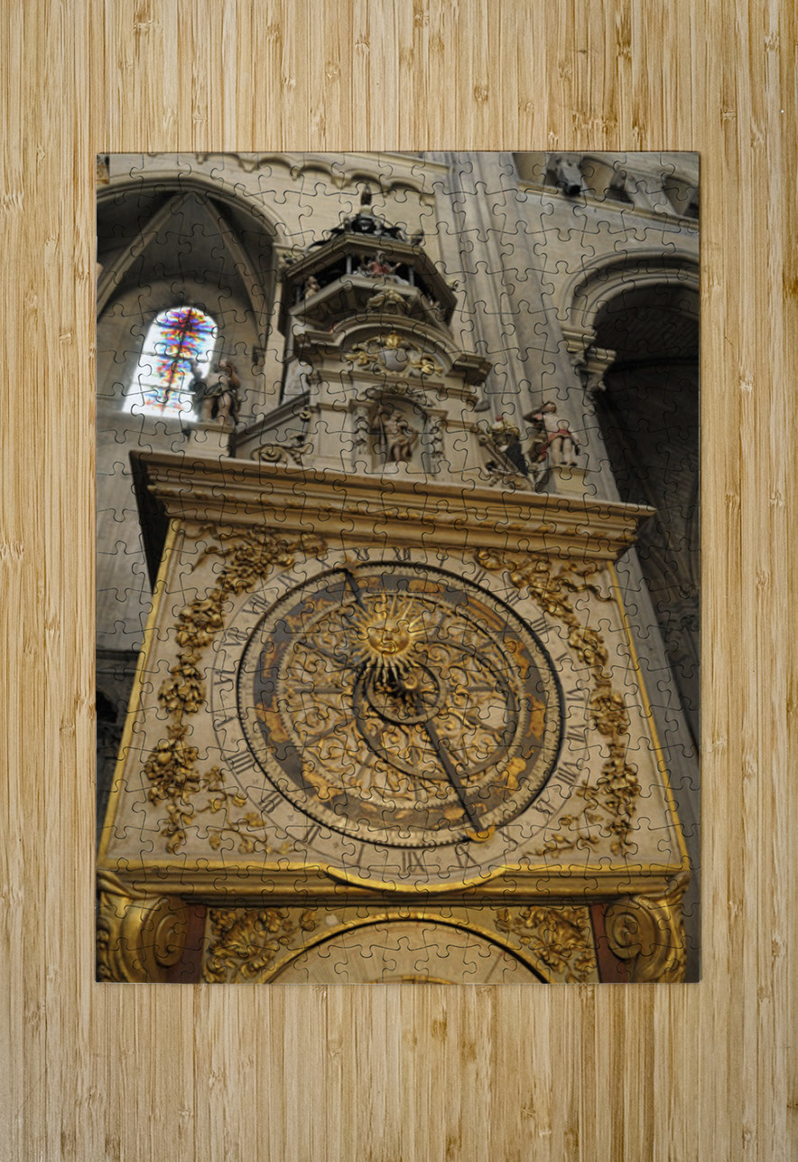 Lyon astronomical clock Cathedrale Saint Jean Baptiste Lyon France Kevin Oke Puzzle printing