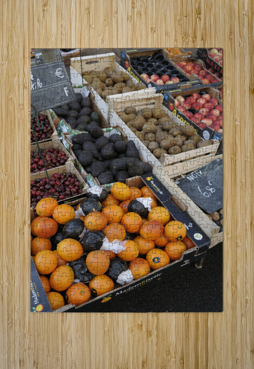 Oranges and avocados at a street market Châtillon sur Loire Centre France Kevin Oke Puzzle printing