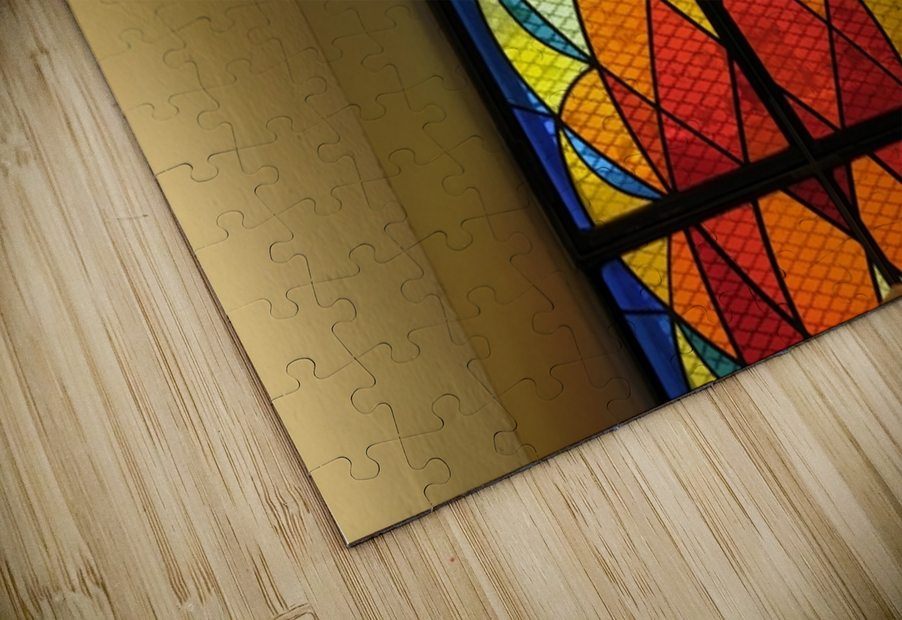 Contemporary stained glass window Eglise Saint Pothin Kevin Oke Puzzle