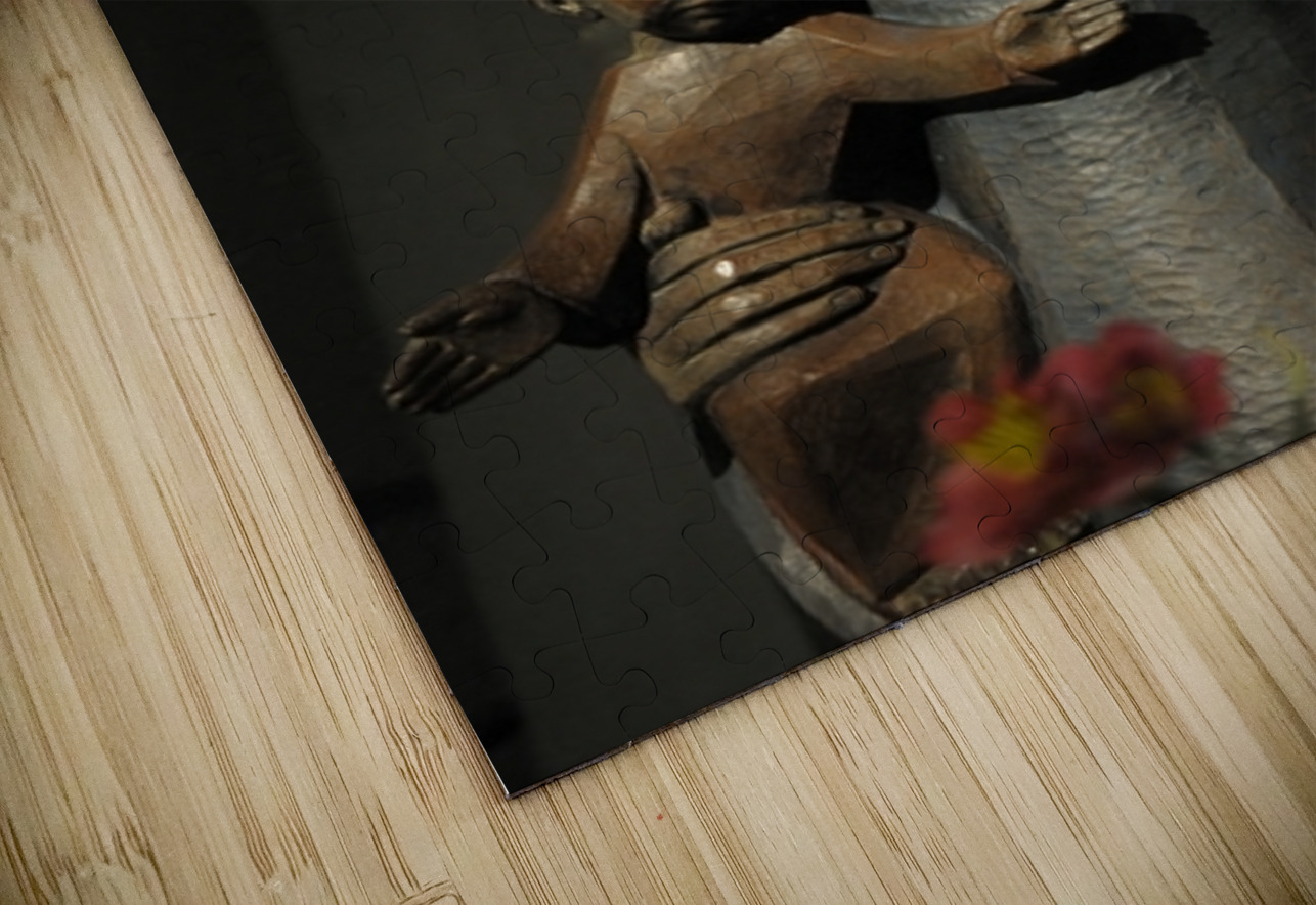 Wood carving of the virgin Eglise Saint Pothin Kevin Oke Puzzle