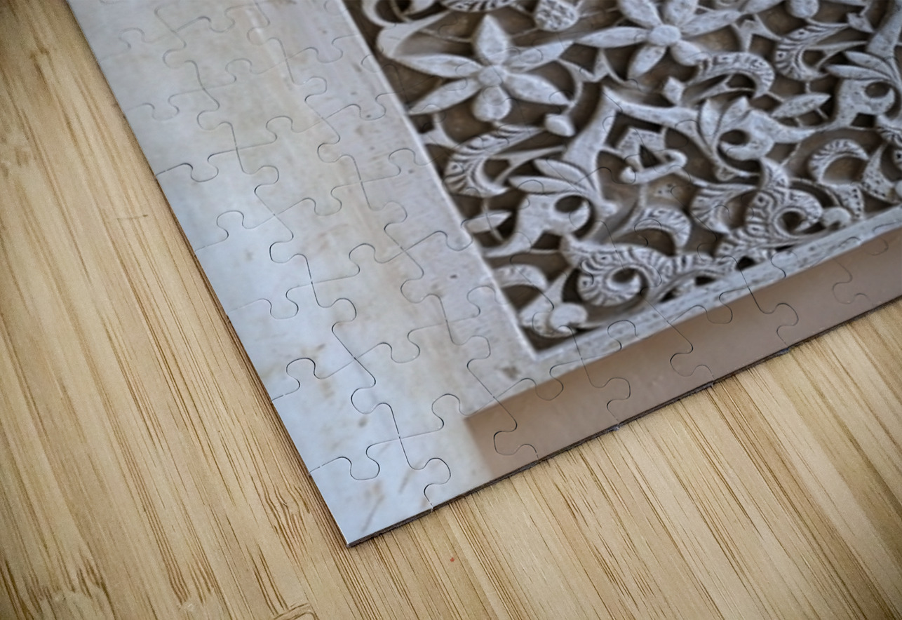 Decoracion del Patio de los Leones. The Alhambra. Granada. Andalusia. Spain Kevin Oke Puzzle