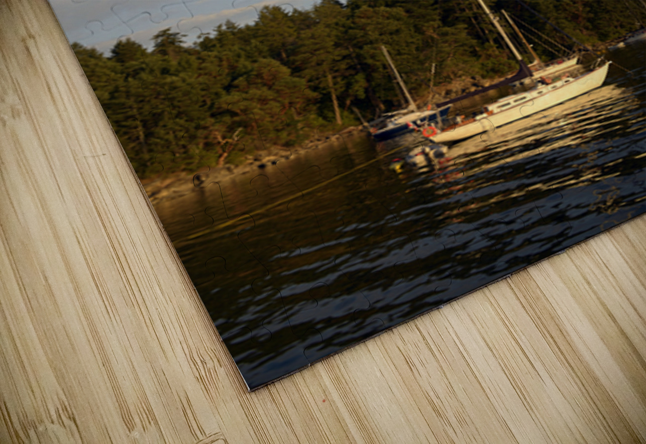 Sailboats at anchor on the west side of Tent Island Kevin Oke Puzzle