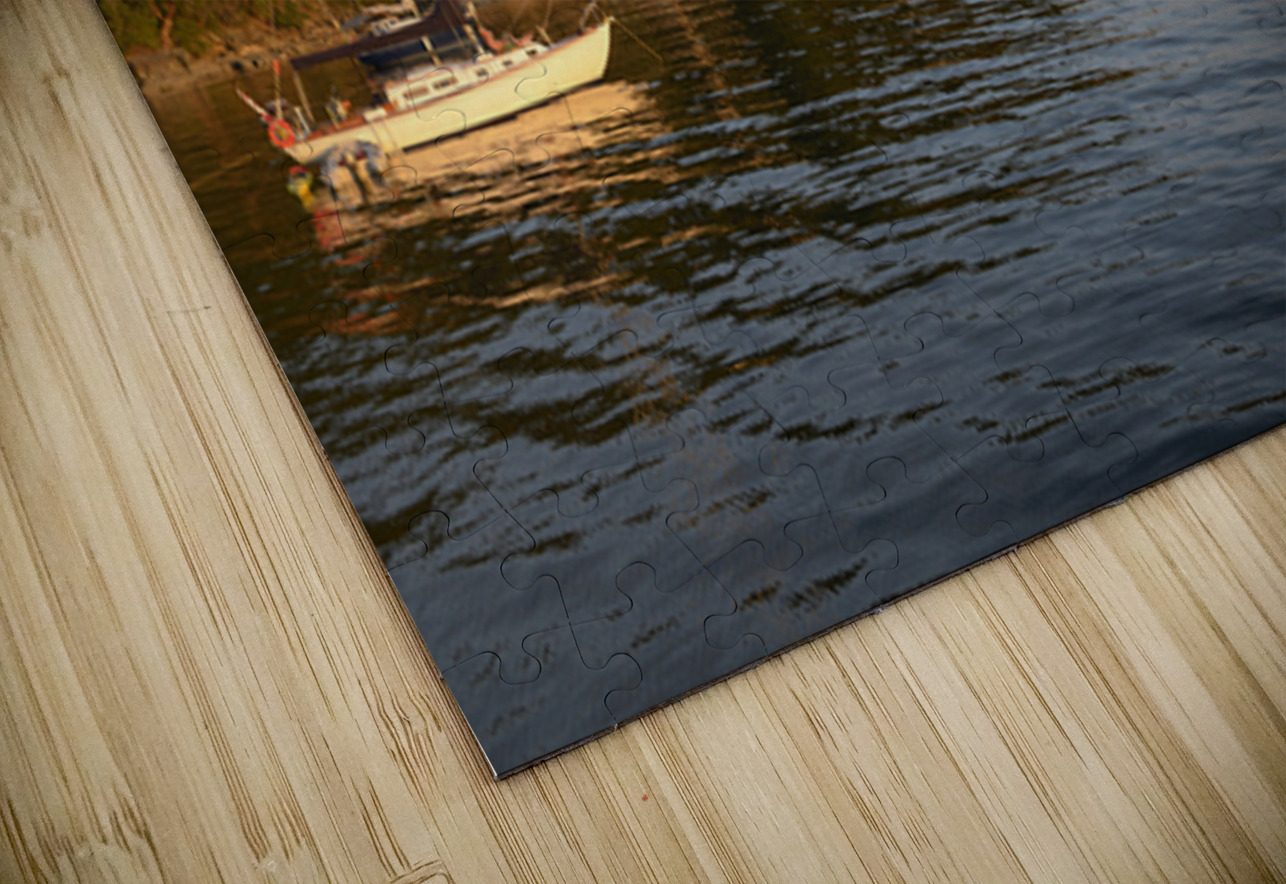 Sailboats at anchor on the west side of Tent Island Kevin Oke Puzzle