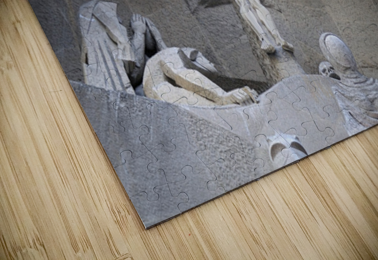 Passion Façade La Sagrada Família Temple Expiatori de la Sagrada Família Barcelona Spain Kevin Oke Puzzle