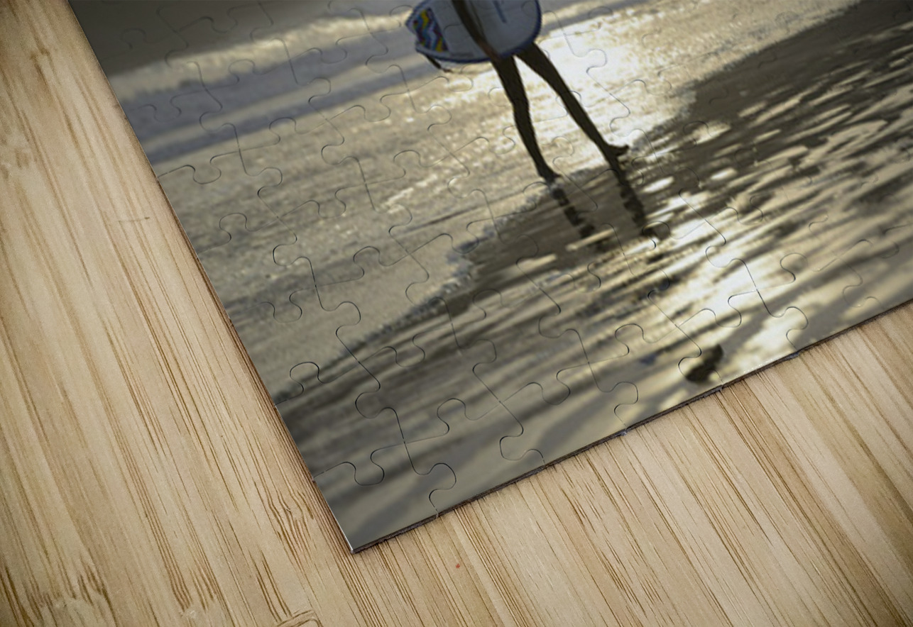 Women walking with a surfboard on Long Beach Pacific Rim National Park Kevin Oke Puzzle
