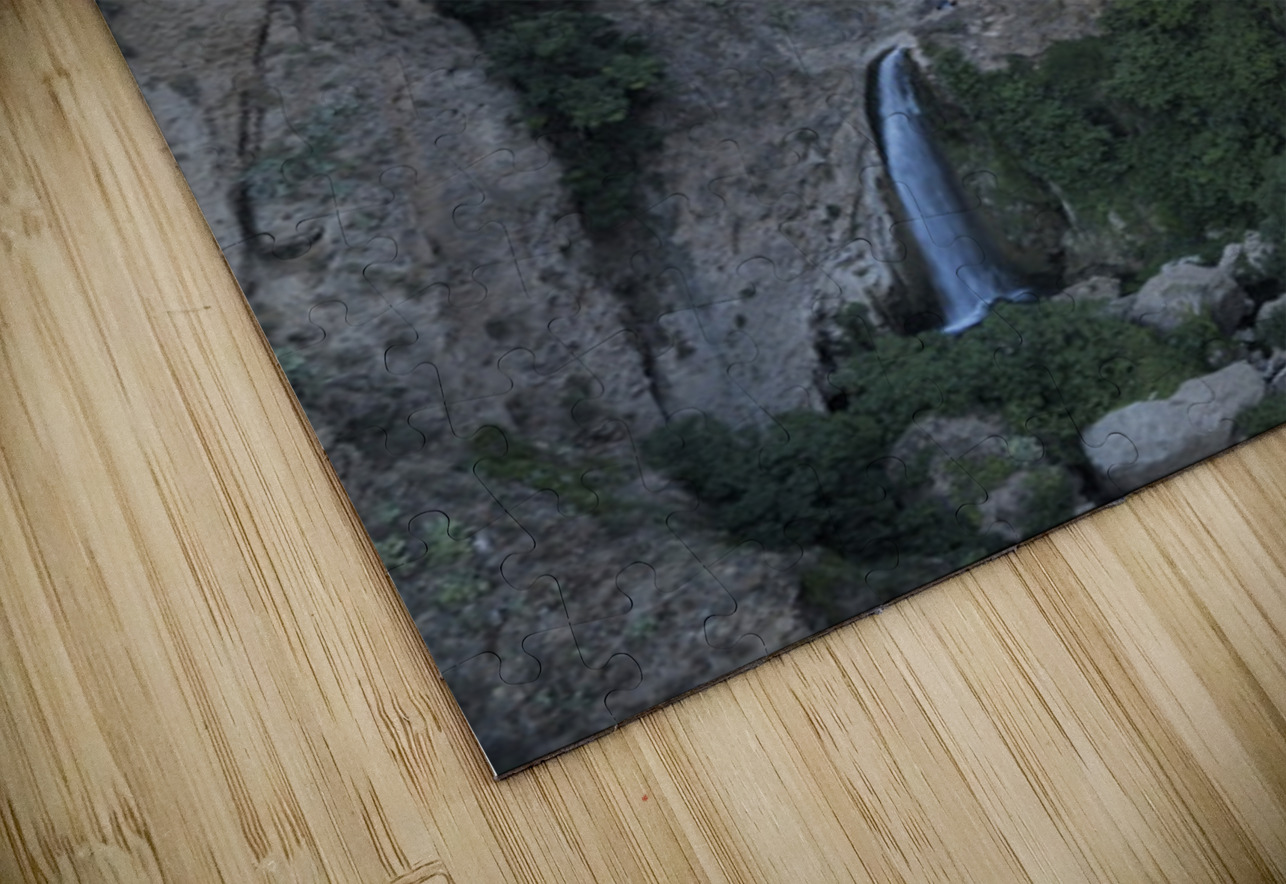 Guadalevín River and waterfall at dusk Puente Nuevo El Tajo Gorge Ronda Málaga Andalusia Spain Kevin Oke Puzzle