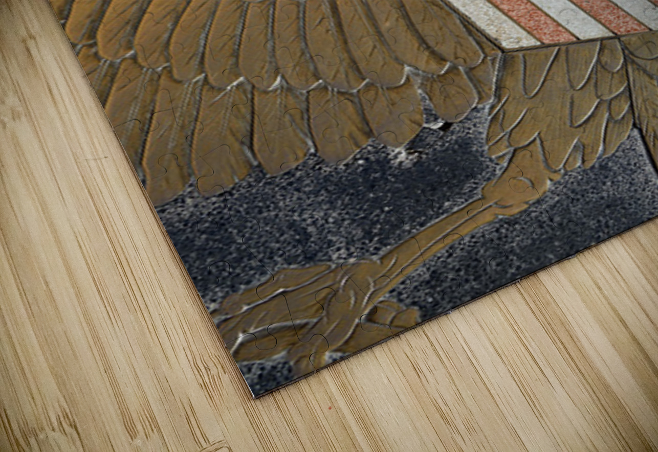 Bas relief plaque of the American Eagle. Hoover Dam Arizona Nevada USA Kevin Oke Puzzle