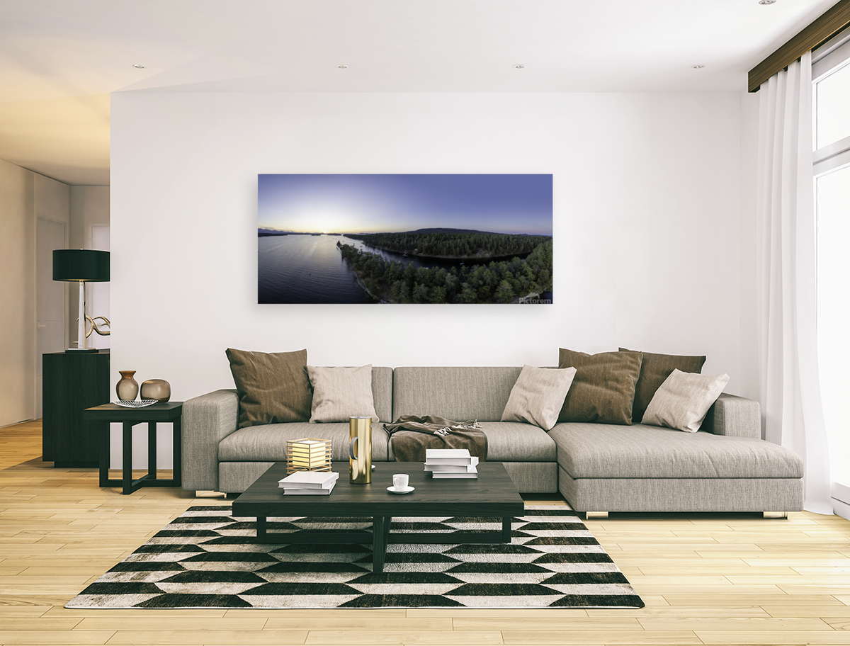 Wallace Island Panorama Art