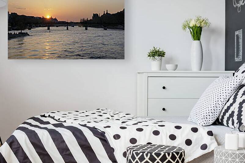 Seine River Sunset -  Paris by Kevin Oke