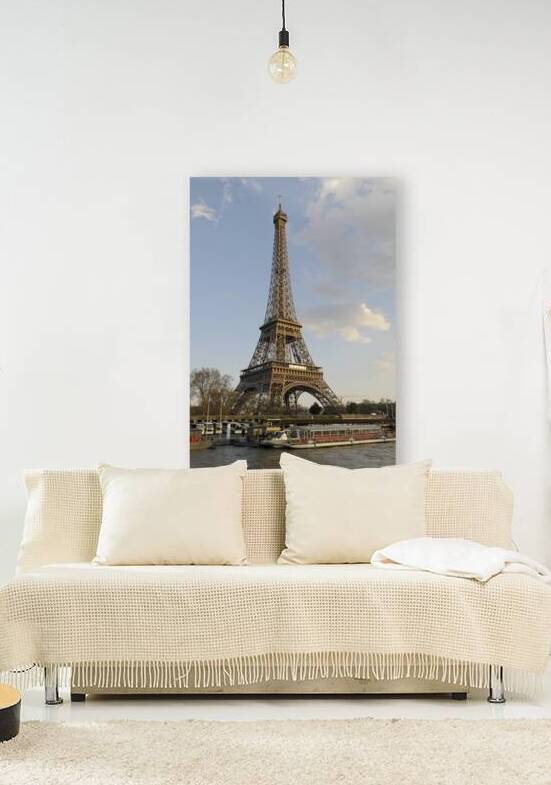 Sightseeing boats and the Eiffel Tower Paris by Kevin Oke