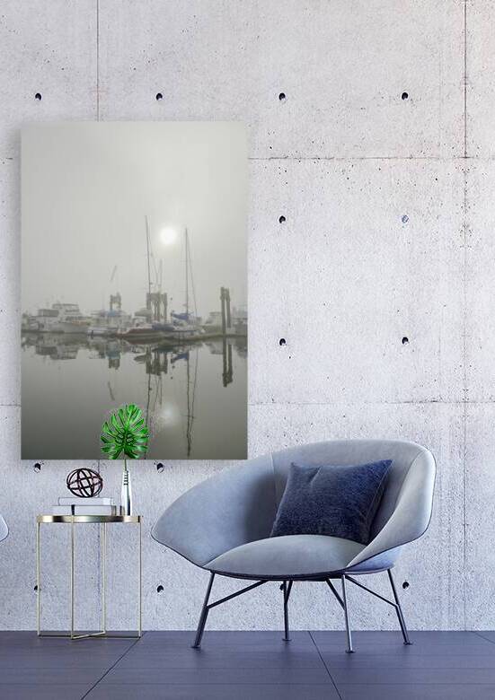 Fog in the harbour - San Juan Island by Kevin Oke