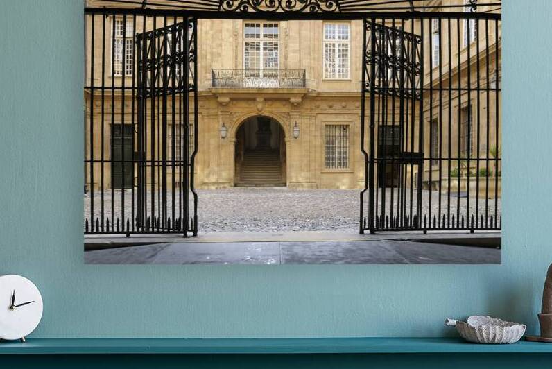 Entrance gate at the Hotel de Ville. Aix-en-Provence. France by Kevin Oke