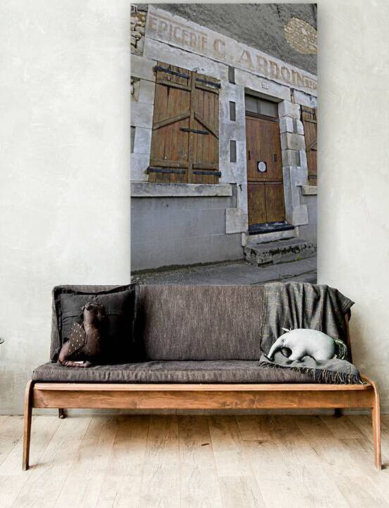Old door and windows. Herry. France by Kevin Oke