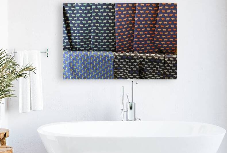 Textile with bull design Carrera de Espinel Ronda Málaga Andalusia Spain by Kevin Oke