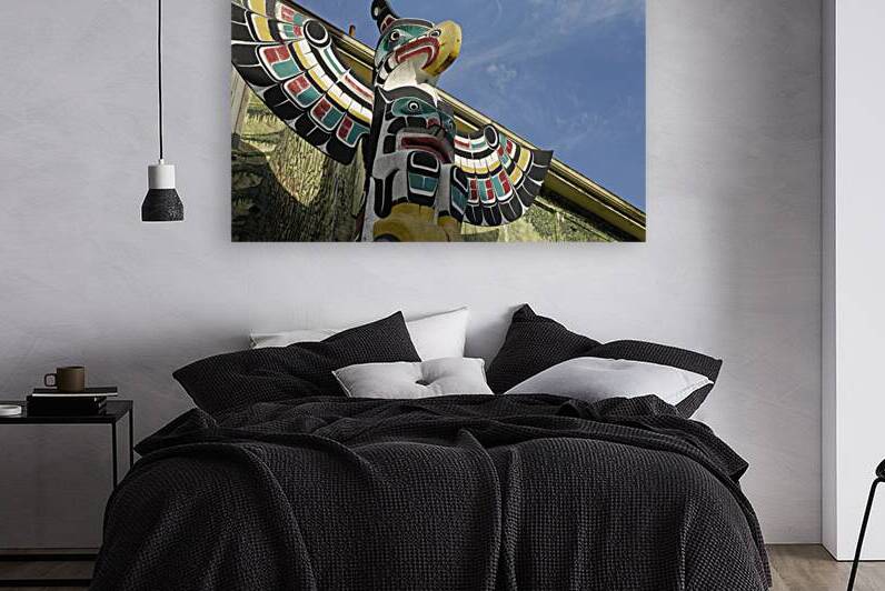 Thunderbird Above Killer Whale   Carver: Harold Alfred 1990. Cowichan Valley Vancouver Island British Columbia Canada. by Kevin Oke